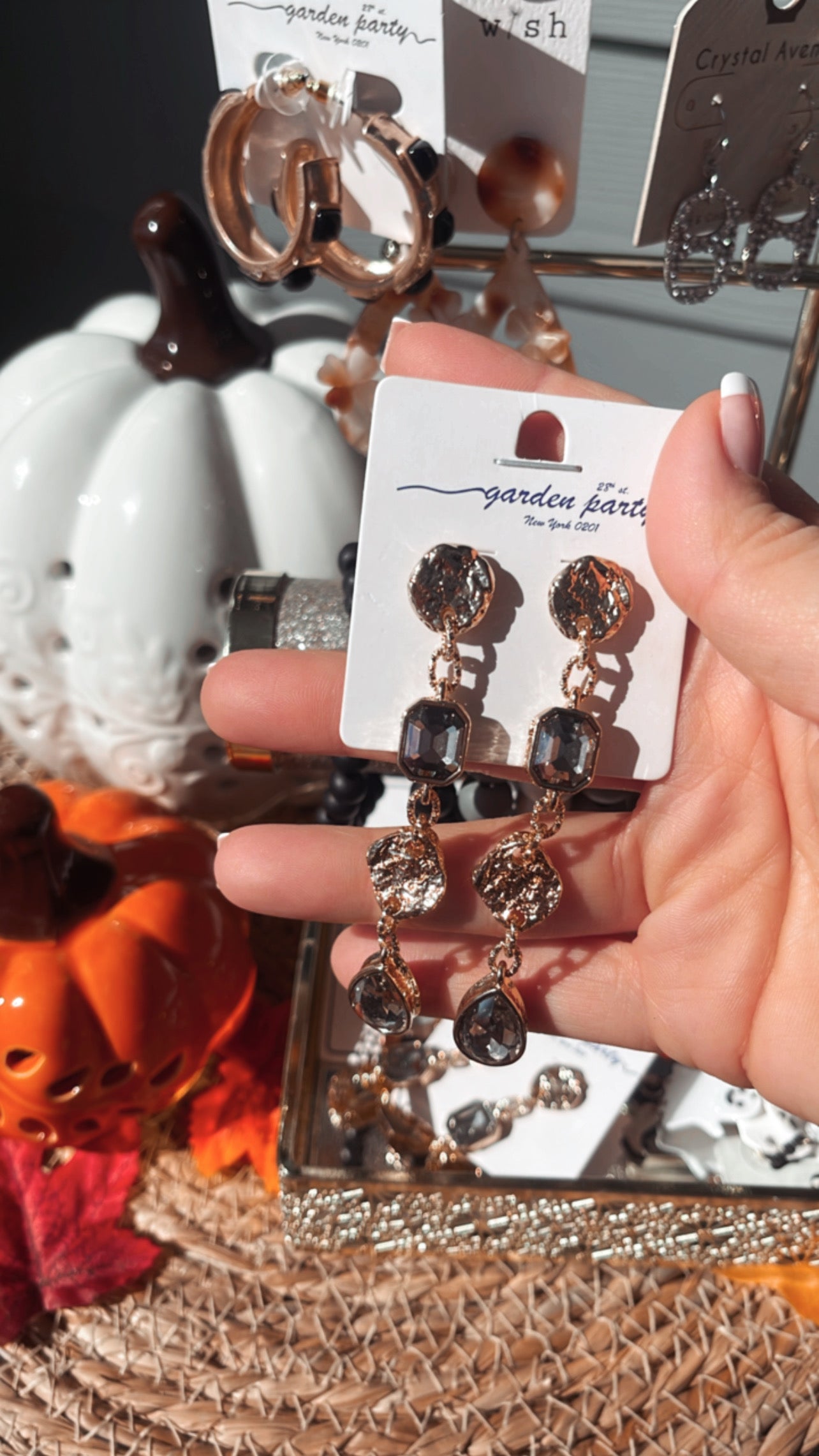Dazzle me gemstone earrings