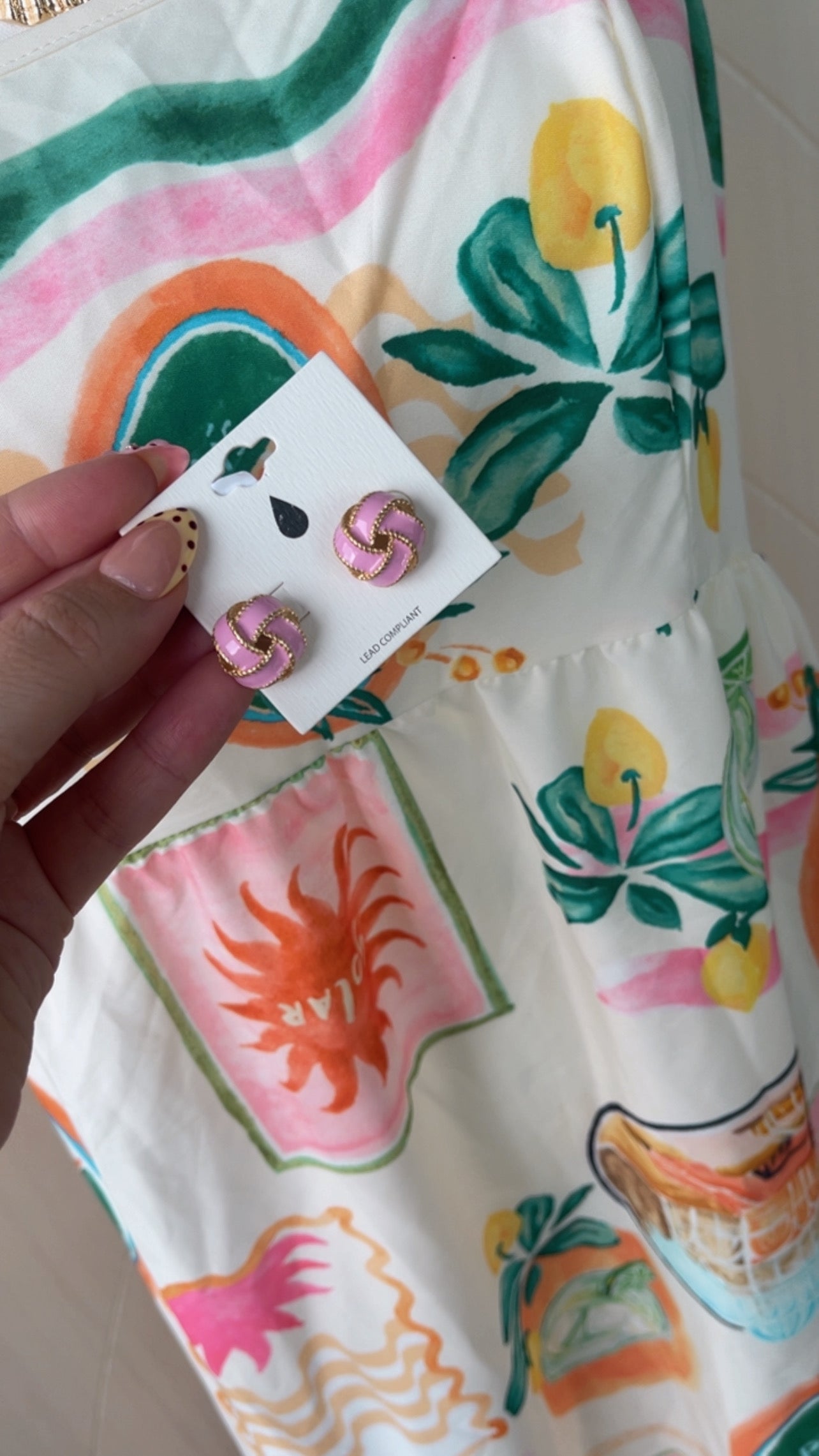 Pinky promise stud earrings