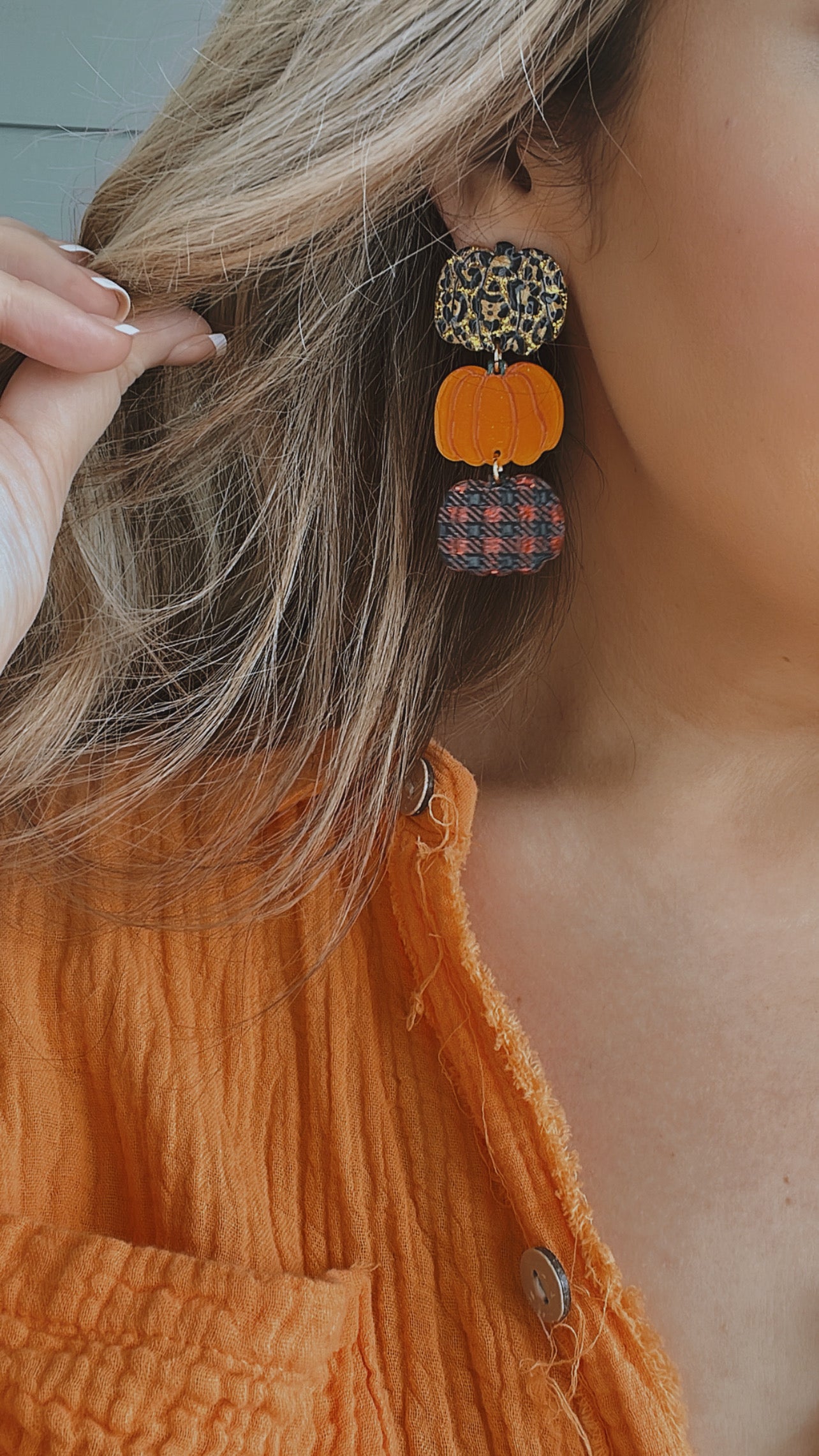 Fall trio earrings