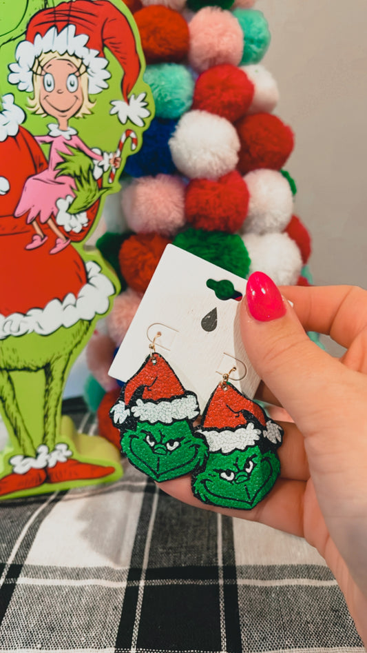 Grinchmas earrings