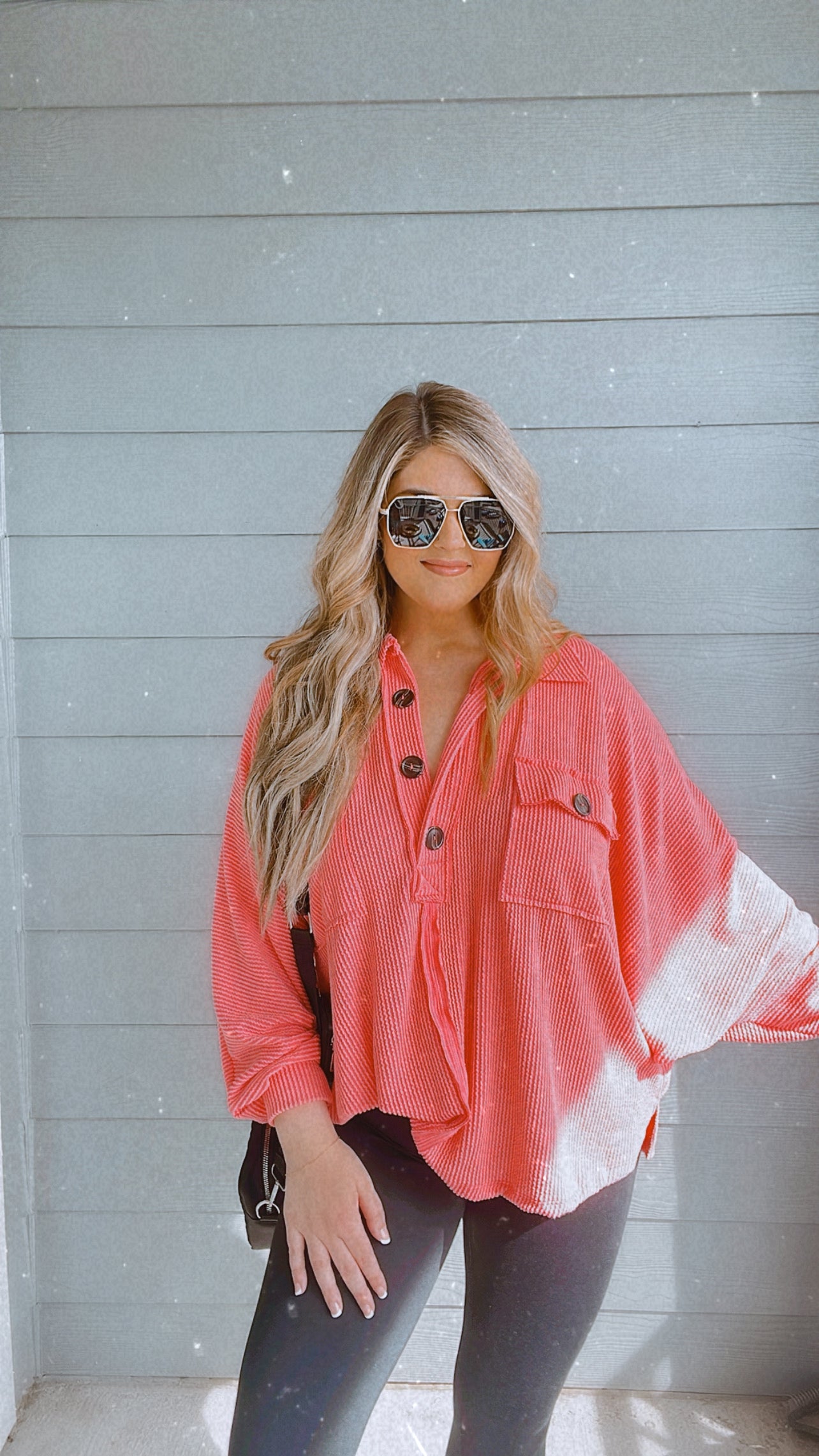 “She’s lovely” top in watermelon