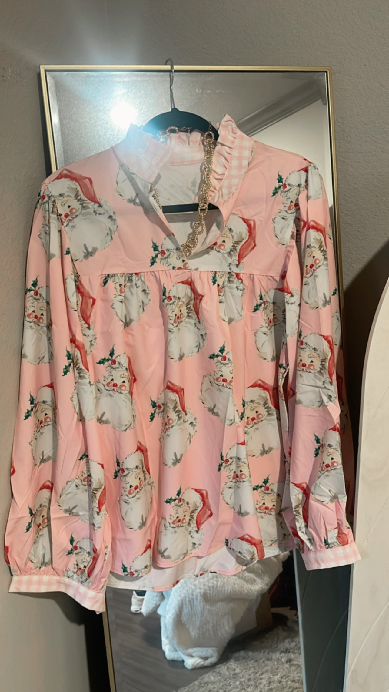 Collared Santa top