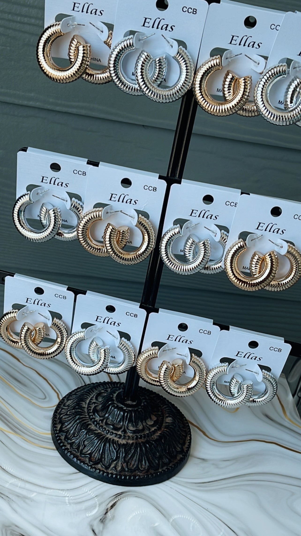 Ella hoop earrings