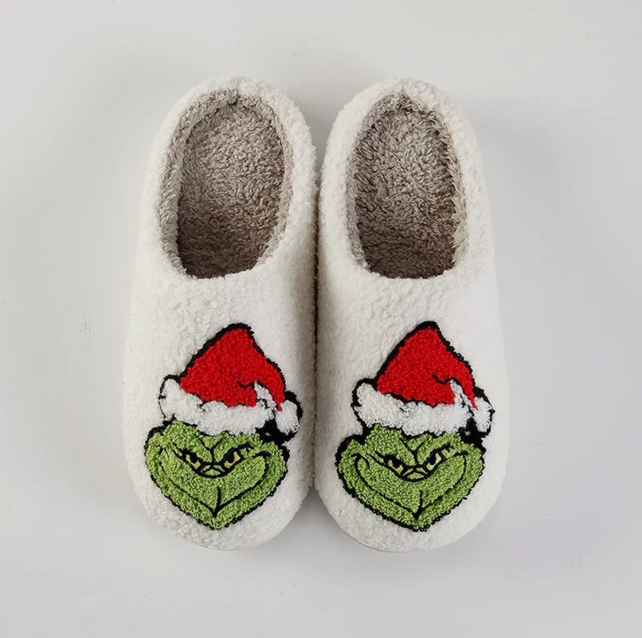“You’re a mean one” slippers