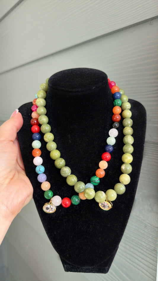 so colorful gem necklace