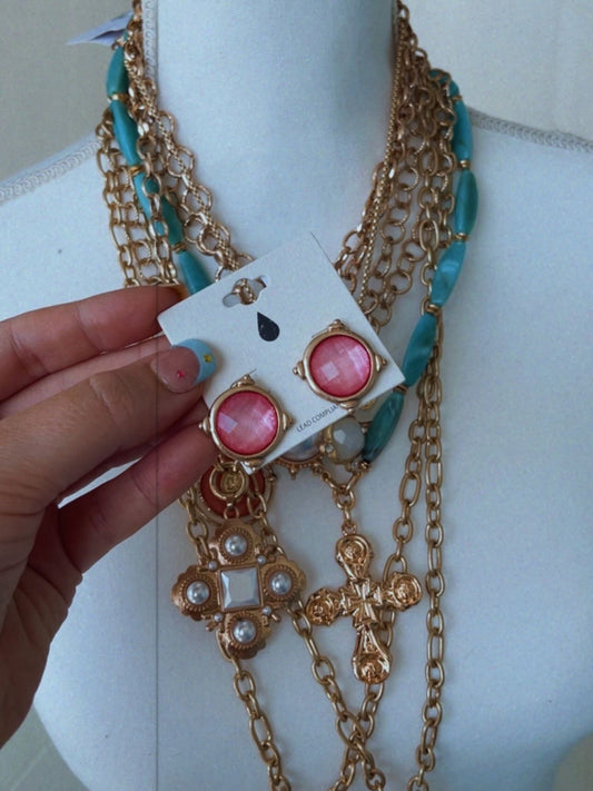 Pink lotus studs!