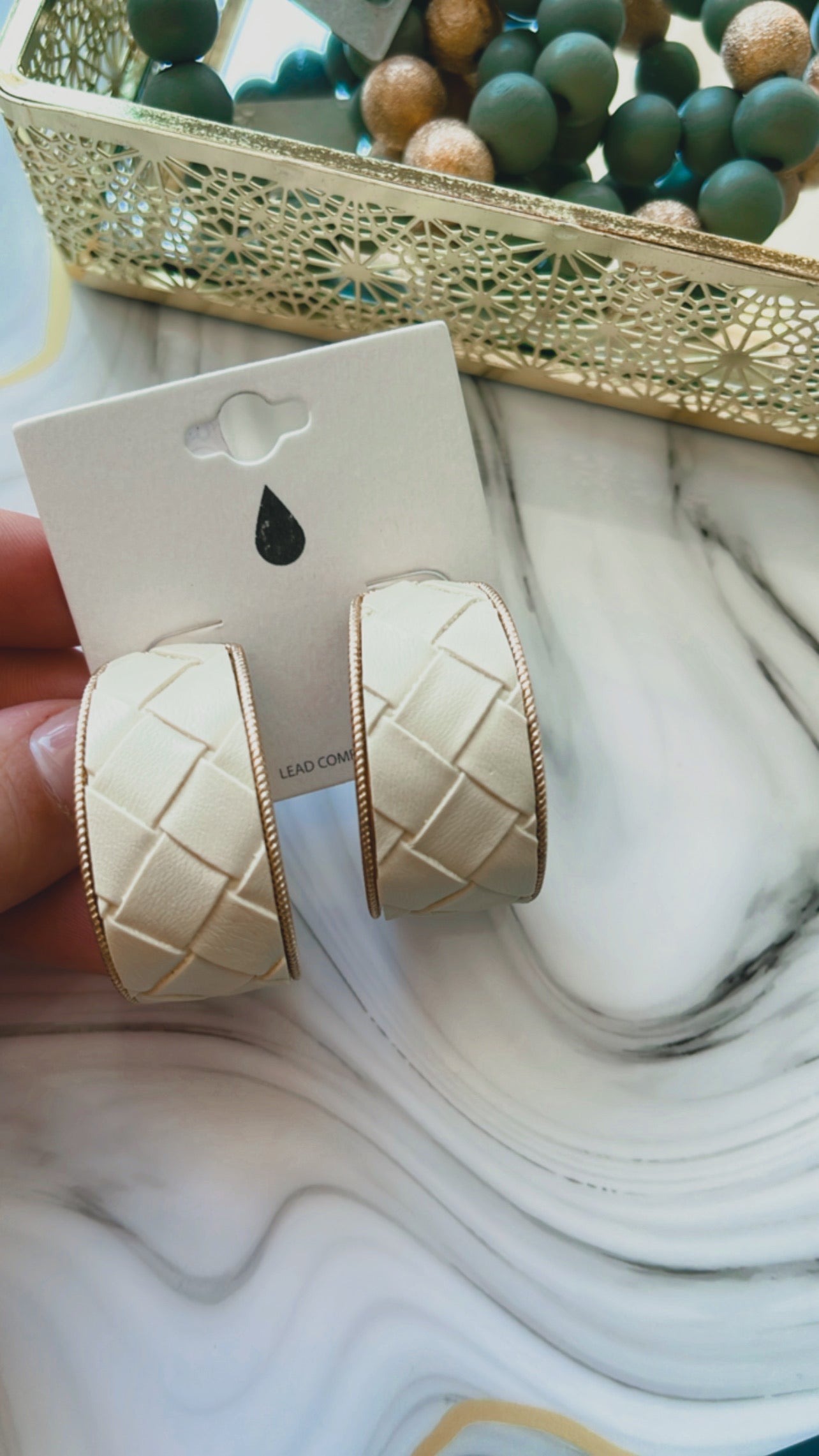 “Dreamy leather” earrings