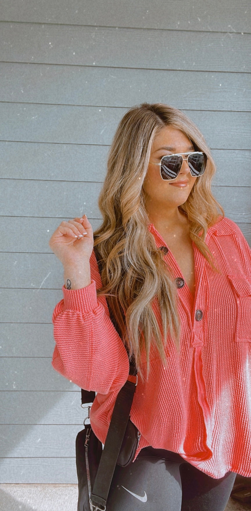 “She’s lovely” top in watermelon