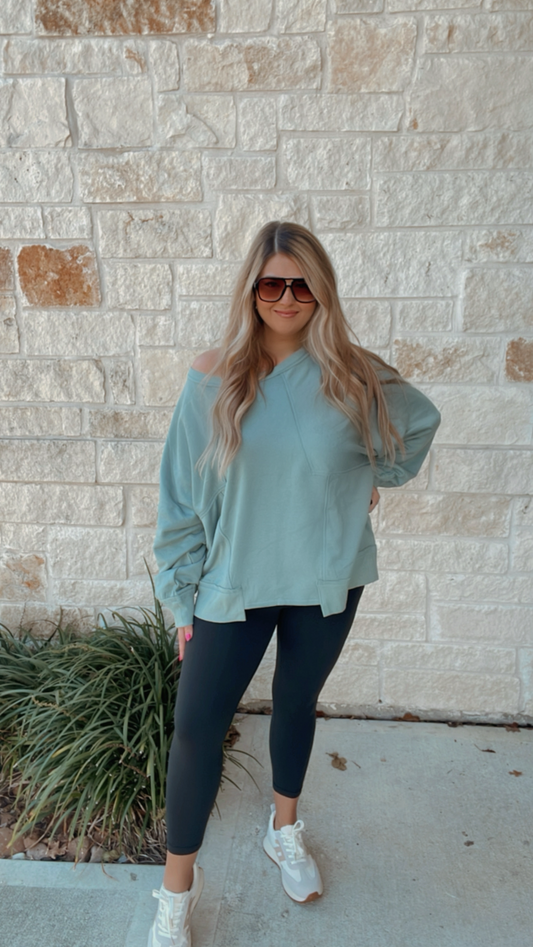 Sea breeze pullover top